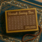 Wooden Umrah Saving Box – Premium 210,000 Goal Money Box